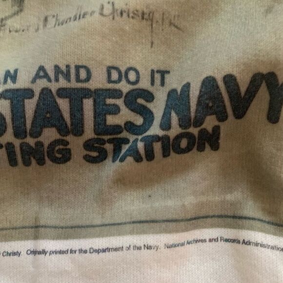 COPY - Vintage American navy post office feminist world war sweatshirt - Picture 2 of 3